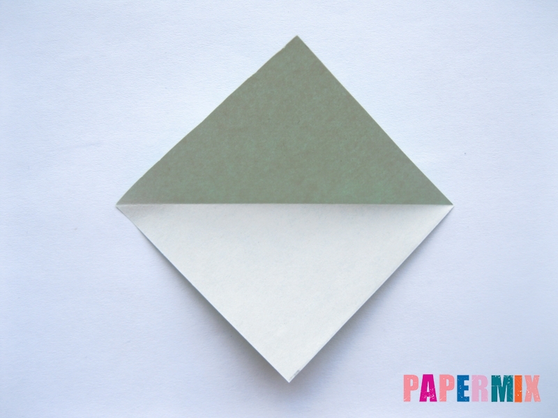 Как сделать баклажан из бумаги (оригами) своими руками - шаг 2