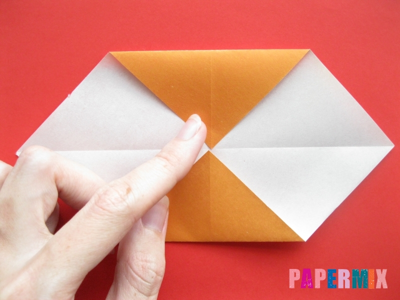Как сделать круассан из бумаги (оригами) своими руками - шаг 3