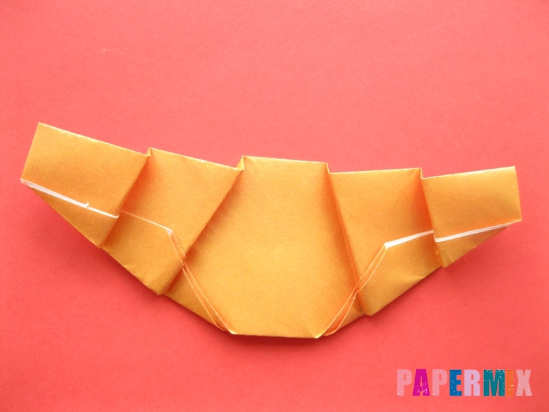 Как сделать круассан из бумаги (оригами) своими руками - шаг 8