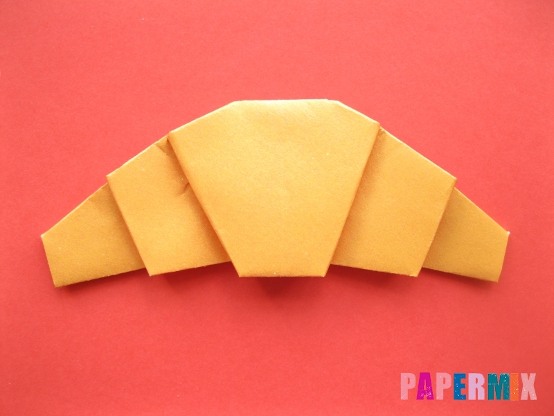 Как сделать круассан из бумаги (оригами) своими руками - шаг 9
