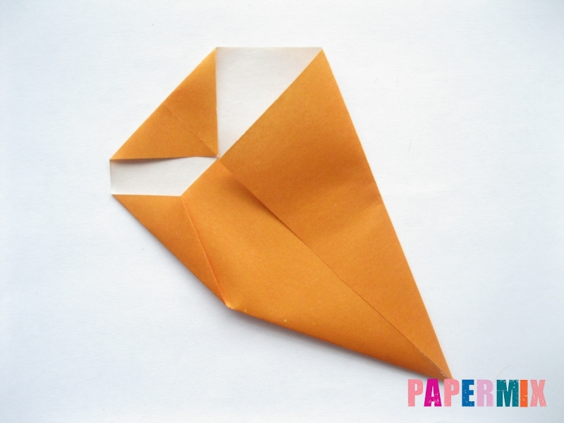 Как сделать морковку из бумаги (оригами) своими руками - шаг 6