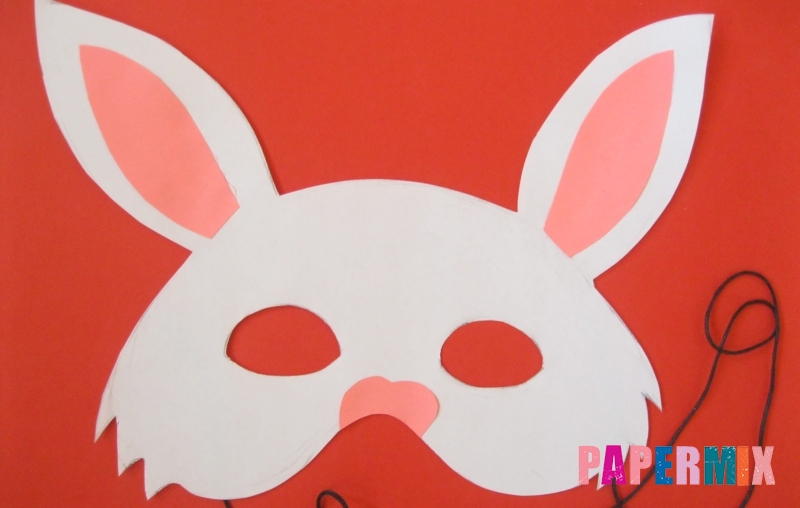 Как просто сделать маску зайца из бумаги своими руками поэтапно