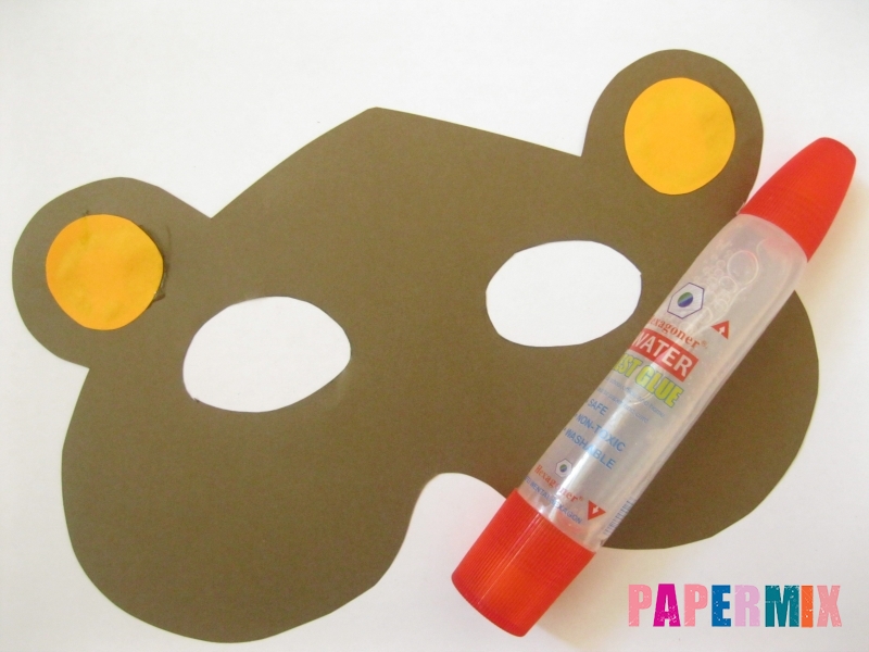 Как сделать маску медведя из бумаги своими руками - шаг 5