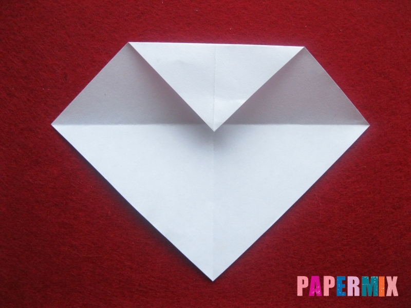 Оригами снеговик из бумаги своими руками - шаг 4