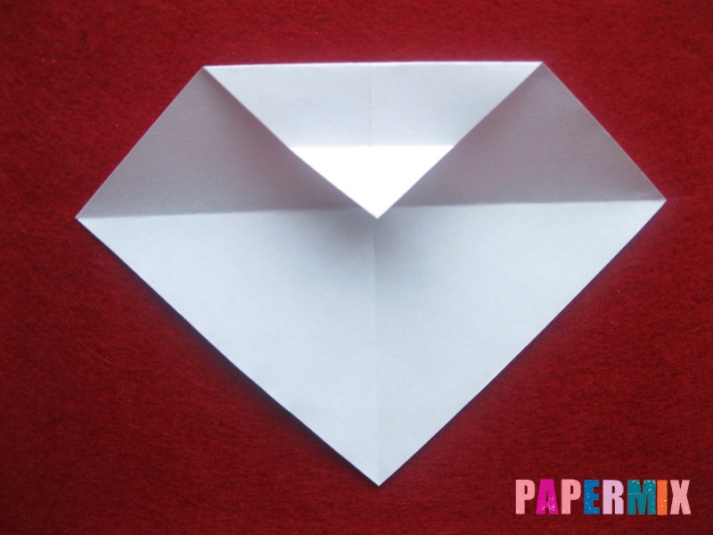 Оригами снеговик из бумаги своими руками - шаг 6