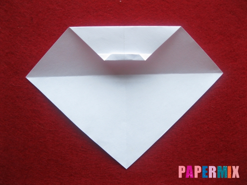 Оригами снеговик из бумаги своими руками - шаг 8