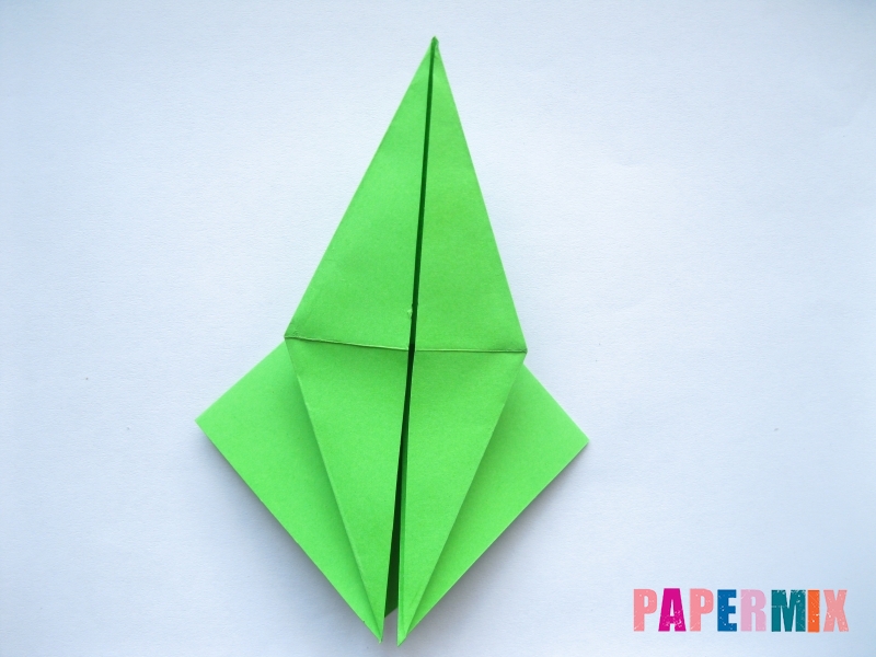 Как сделать пальму из бумаги (оригами) поэтапно - шаг 5