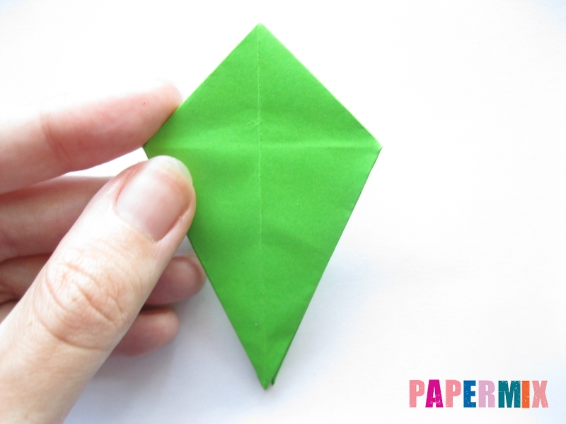 Как сделать пальму из бумаги (оригами) поэтапно - шаг 7