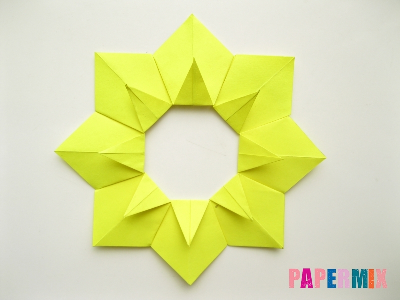 Как сделать подсолнух (оригами) своими руками - шаг 12