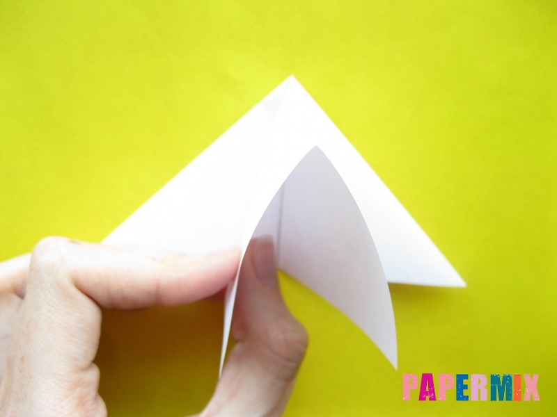 Как сделать розу из бумаги (оригами) поэтапно - шаг 6
