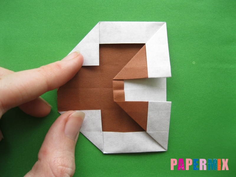 Как сделать цифру 3 из бумаги (оригами) своими руками - шаг 13