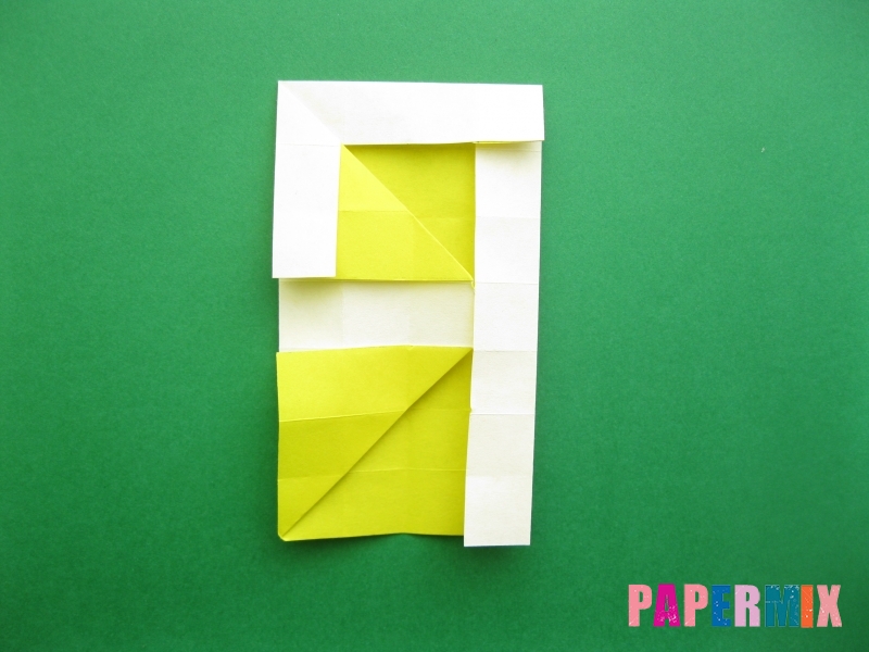 Как сделать цифру 9 из бумаги (оригами) своими руками - шаг 12