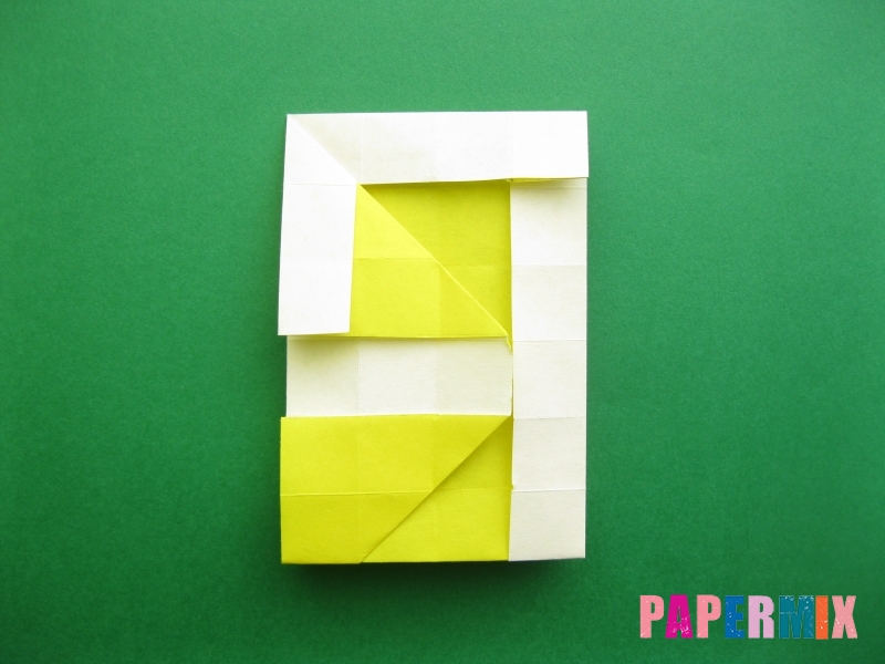 Как сделать цифру 9 из бумаги (оригами) своими руками - шаг 14