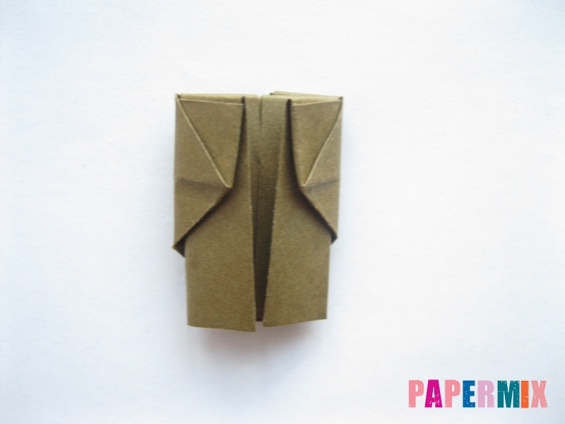 Как сделать стул из бумаги (оригами) поэтапно - шаг 24