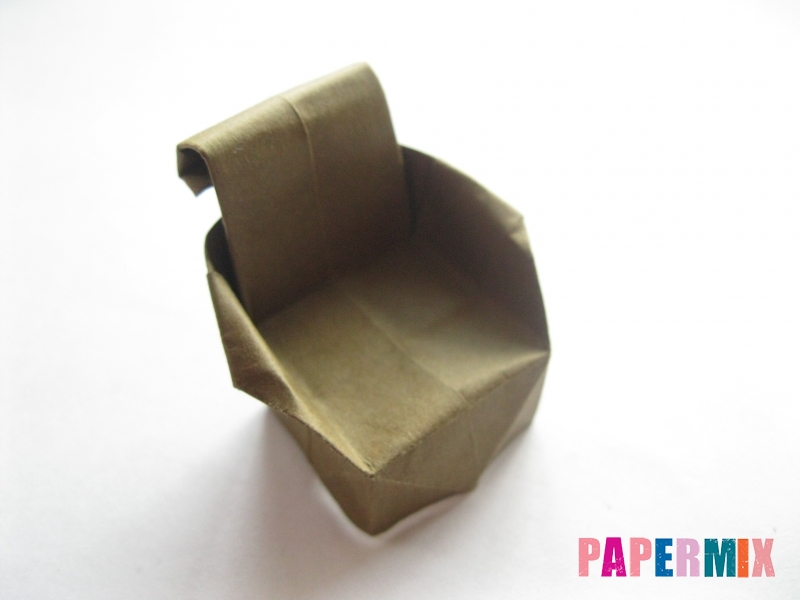 Как сделать стул из бумаги (оригами) поэтапно - шаг 31