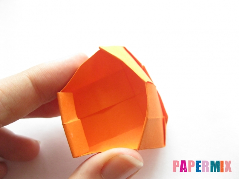 Как сделать кровать из бумаги (оригами) поэтапно - шаг 16