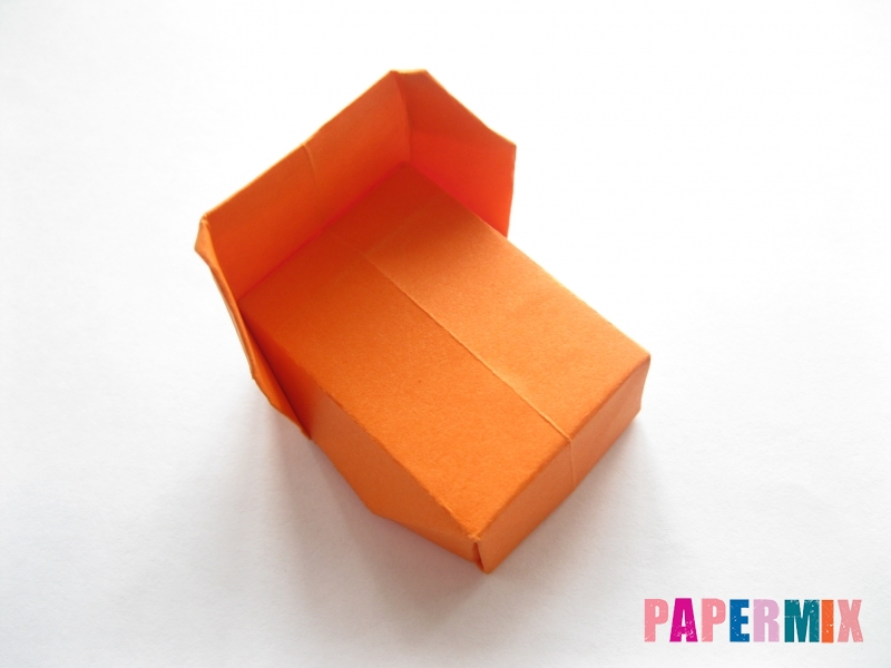 Как сделать кровать из бумаги (оригами) поэтапно - шаг 17