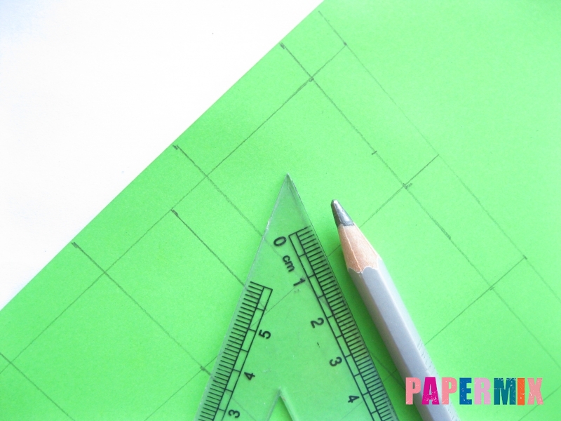Как сделать объемный квадрат из бумаги поэтапно - шаг 1