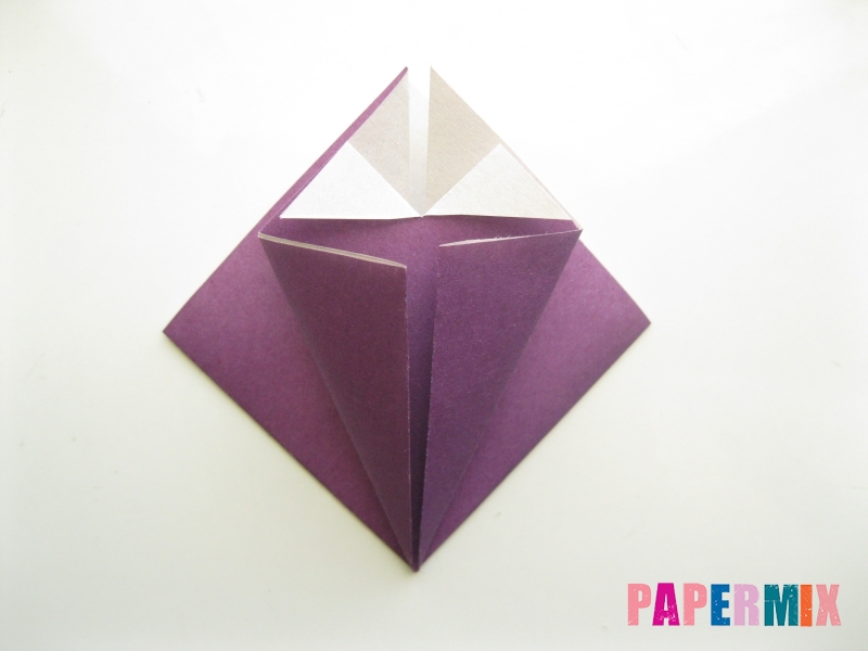 Как сделать платье из бумаги (оригами) своими руками - шаг 10