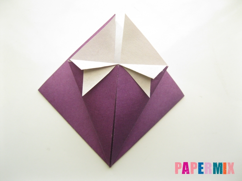 Как сделать платье из бумаги (оригами) своими руками - шаг 12
