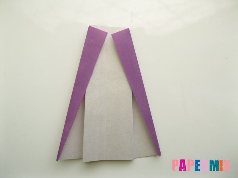 Как сделать платье из бумаги (оригами) своими руками - шаг 22