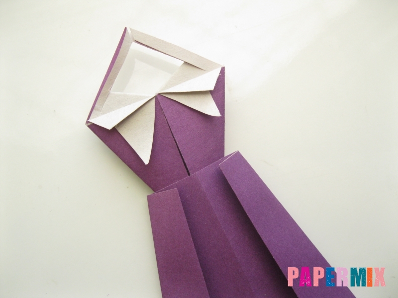 Как сделать платье из бумаги (оригами) своими руками - шаг 24