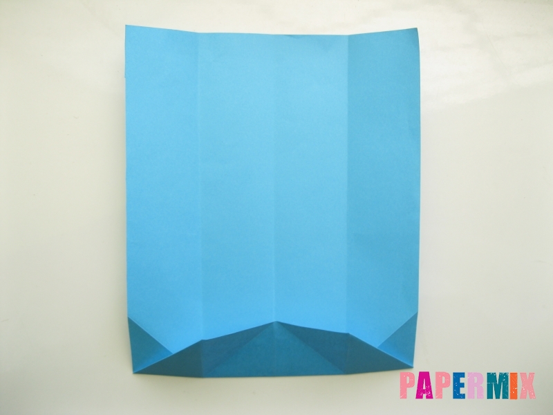 Как сделать рубашка с галстуком из бумаги (оригами) - шаг 10