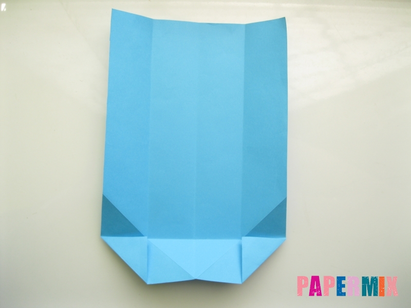 Как сделать рубашка с галстуком из бумаги (оригами) - шаг 11