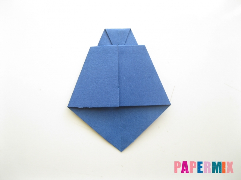 Как сделать рубашка с галстуком из бумаги (оригами) - шаг 29