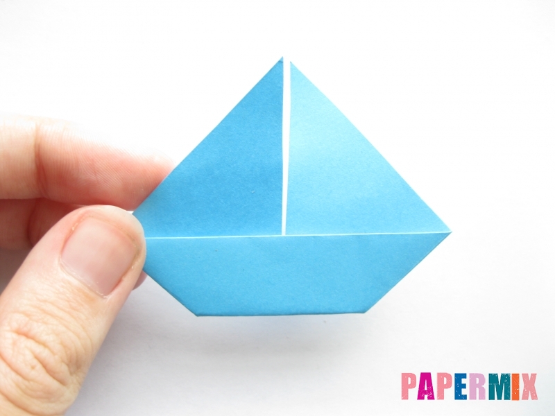 Как сделать парусник из бумаги (оригами) поэтапно - шаг 10