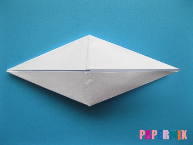 Как сделать акулу из бумаги (оригами) поэтапно - шаг 11