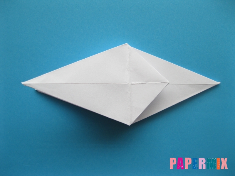 Как сделать акулу из бумаги (оригами) поэтапно - шаг 12