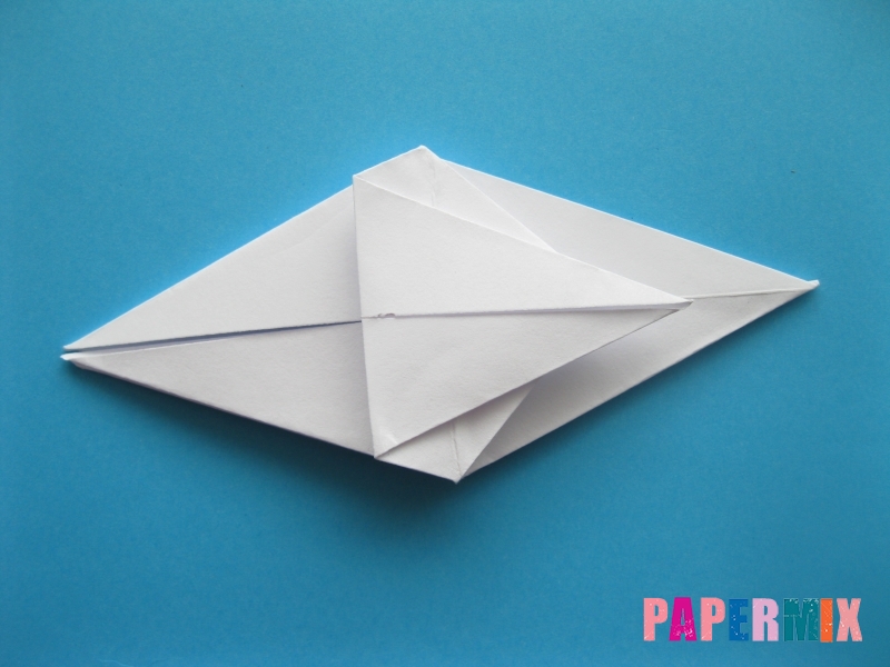 Как сделать акулу из бумаги (оригами) поэтапно - шаг 13