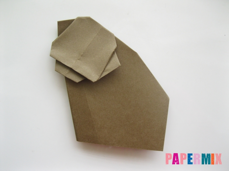 Как сделать бегемота из бумаги (оригами) поэтапно - шаг 10