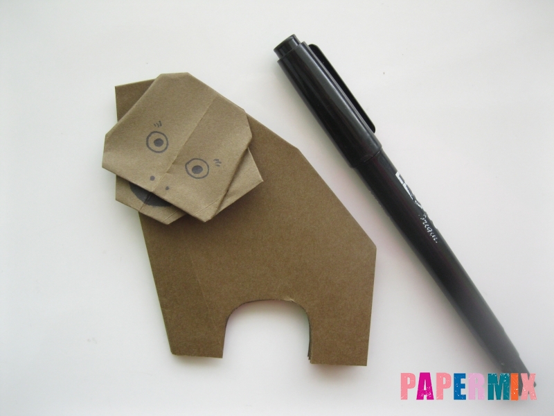 Как сделать бегемота из бумаги (оригами) поэтапно - шаг 13