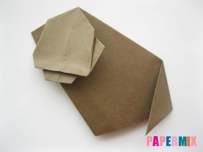 Как сделать бегемота из бумаги (оригами) поэтапно - шаг 9