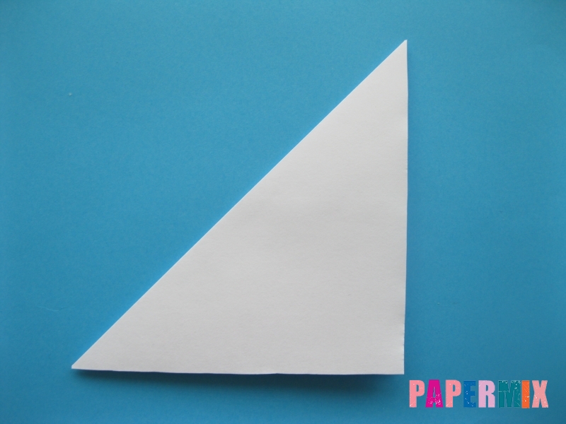 Как сделать цаплю из бумаги (оригами) поэтапно - шаг 1
