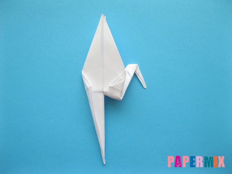 Как сделать цаплю из бумаги (оригами) поэтапно - шаг 13
