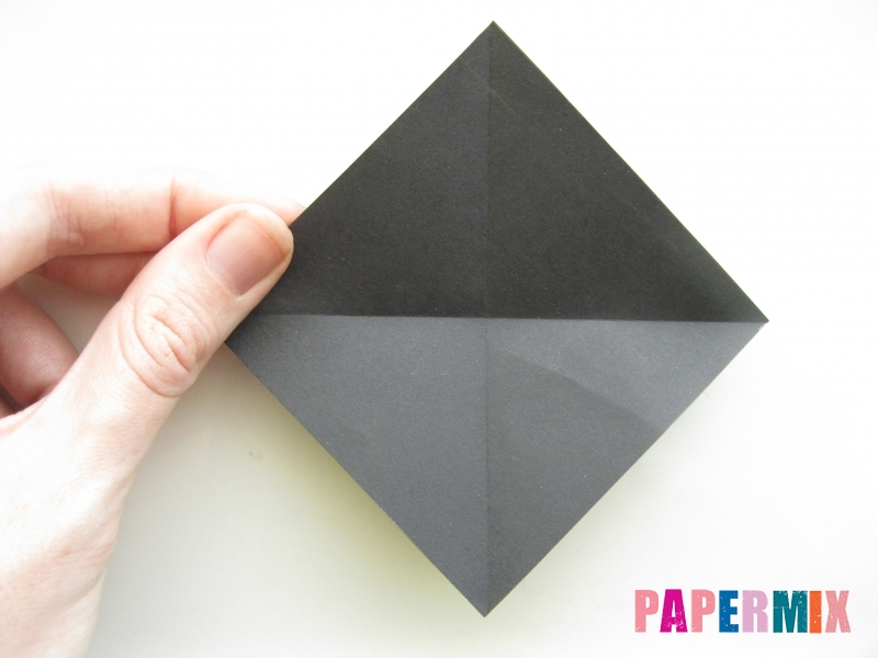Как сделать черного кота из бумаги поэтапно - шаг 9