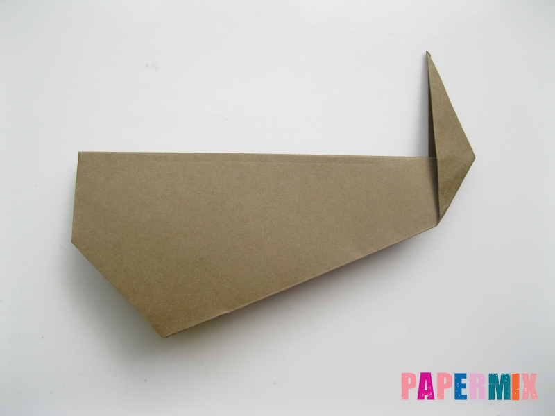 Как сделать кита из бумаги (оригами) инструкция с фото - шаг 7