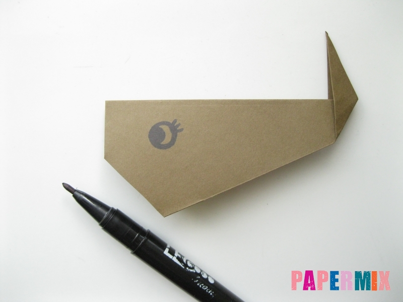 Как сделать кита из бумаги (оригами) инструкция с фото - шаг 8