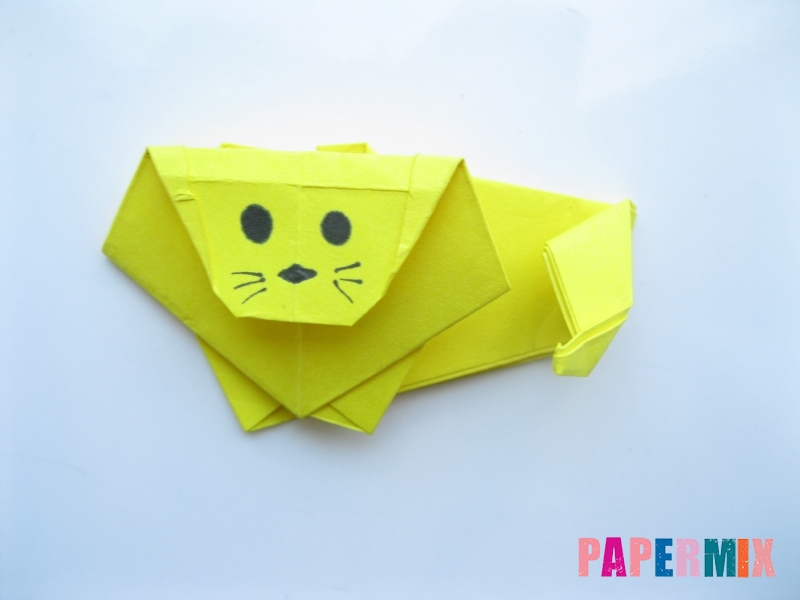 Как сделать льва из бумаги (оригами) своими руками - шаг 15
