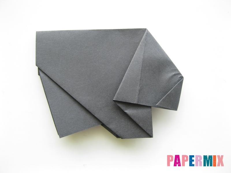 Как сделать носорога из бумаги (оригами) поэтапно - шаг 10