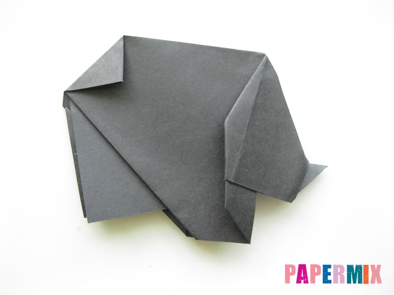 Как сделать носорога из бумаги (оригами) поэтапно - шаг 15
