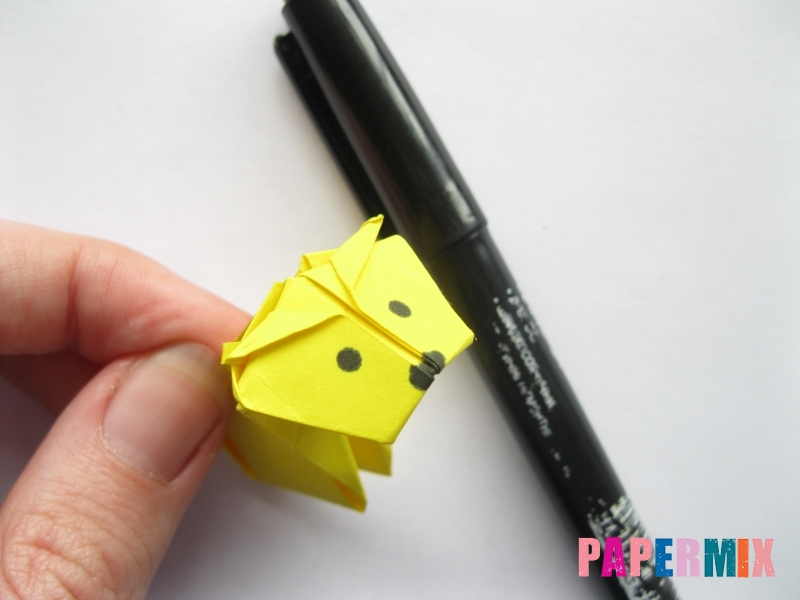Как сделать овчарку из бумаги (оригами) поэтапно - шаг 18