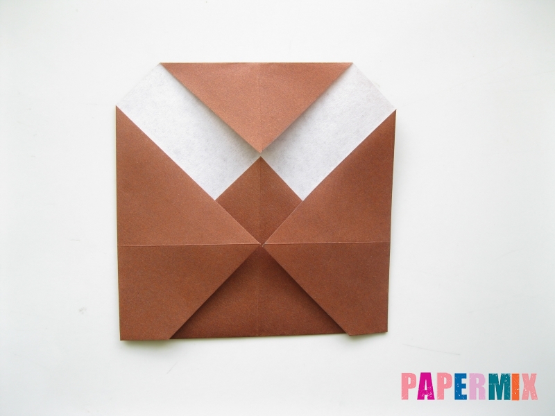 Как сделать сову из бумаги (оригами) поэтапно - шаг 5