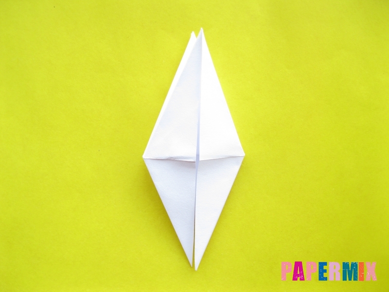 Как сделать зебру из бумаги (оригами) поэтапно - шаг 6