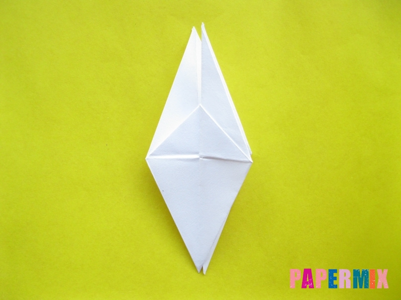 Как сделать зебру из бумаги (оригами) поэтапно - шаг 7