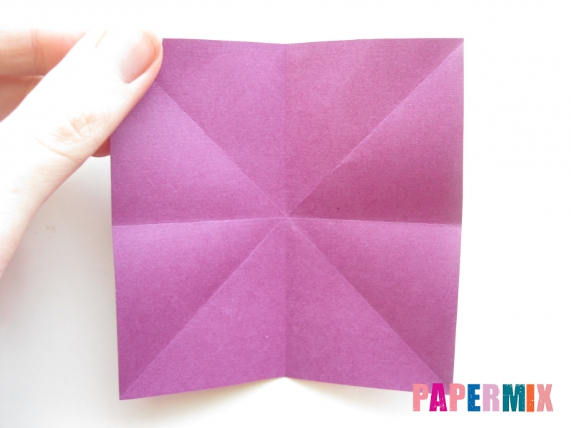 Как сделать журавлика из бумаги пошаговая инструкция - шаг 1