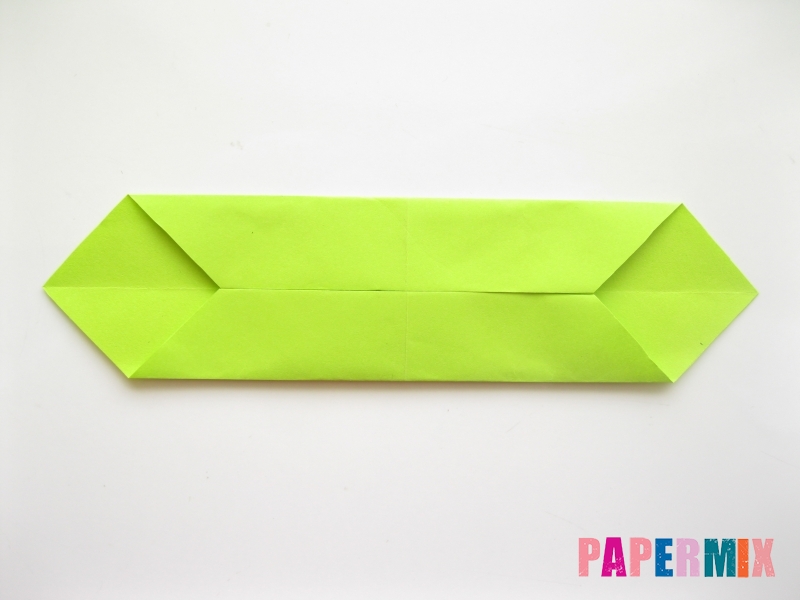 Как сделать змею из бумаги (оригами) поэтапно - шаг 3